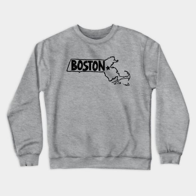 Boston, Massachusetts Crewneck Sweatshirt by thefunkysoul